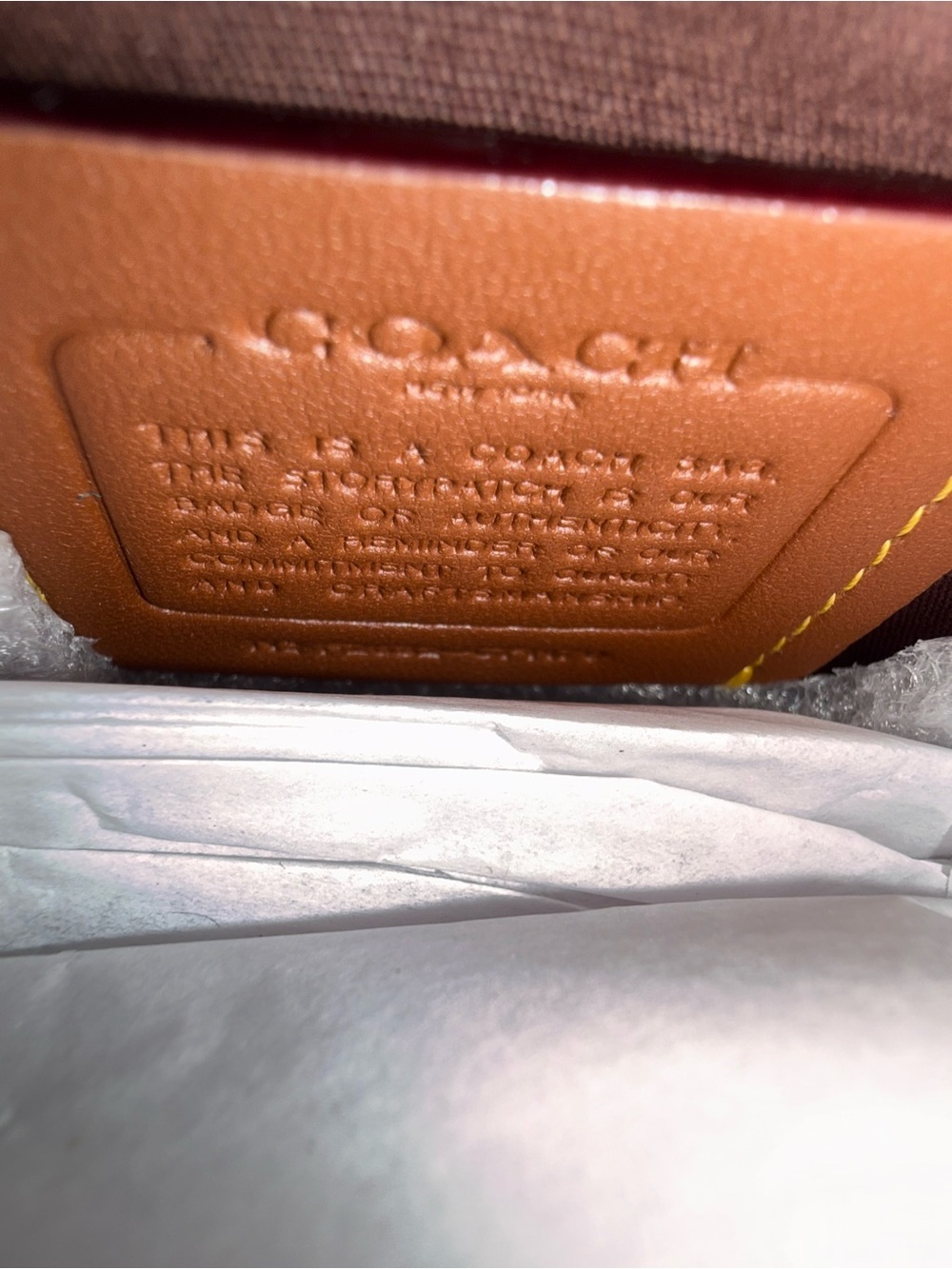 Coach Brown Suede Satchel with Gold Hardware - Picture 5 of 5